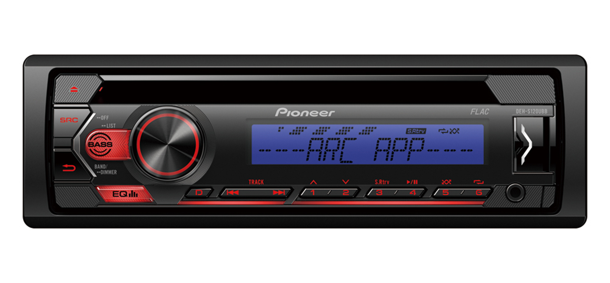 Radio - Pioneer - MVH-S120UB - Sin mecánica de CD - Panel frontal extraíble