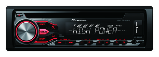 Pioneer DEH-4800FD 400 Watts Single Din USB CD MP3 AUX Car Stereo Radio Player