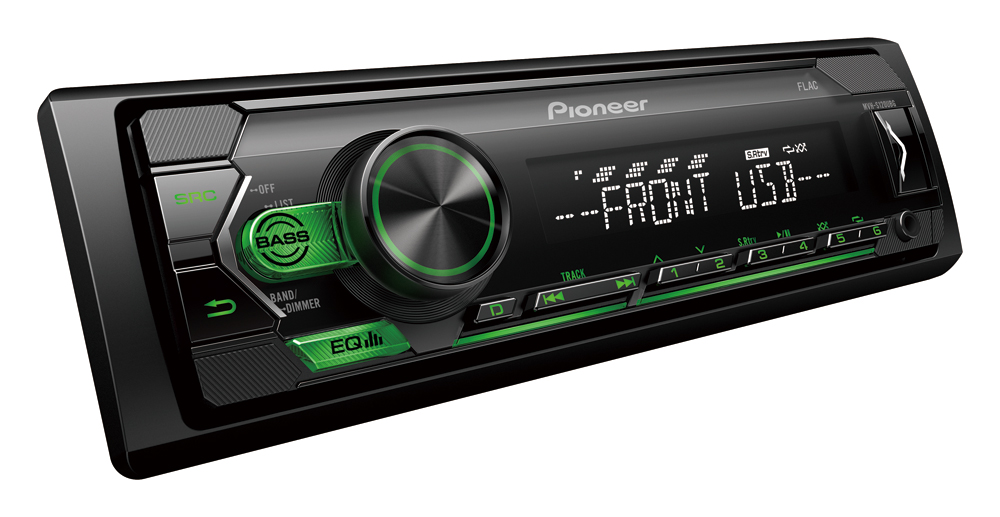 Radio Pioneer MVH-S120UBG, USB, FLAC, 1DIN, 200W, iluminación Verde