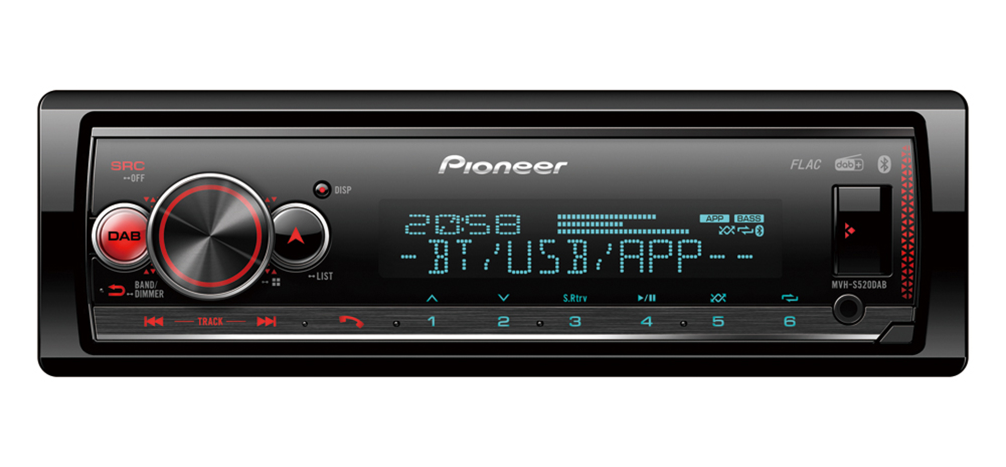 PIONEER - Autoradio numérique USB Bluetooth MVH-S520DAB - 931825