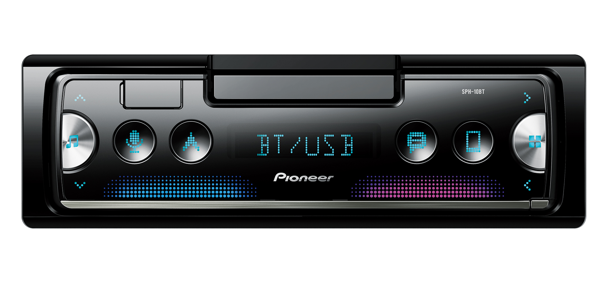 Nuevo Pioneer SPH-10BT 1 DIN reproductor multimedia digital Bluetooth teléfono cuna Pop fuera