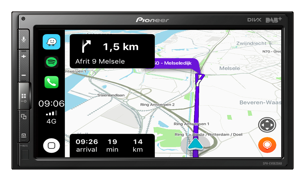 2012-2017 Pioneer Bluetooth USB DAB MP3 Autoradio für Renault Clio